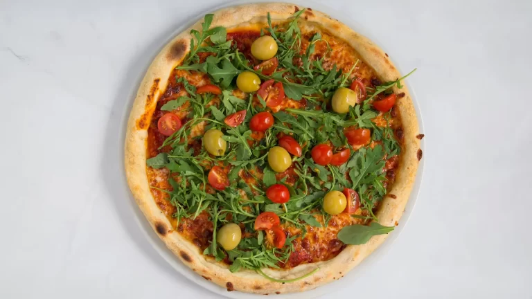 Pizza with mozzarella