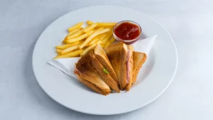 Toast with roast-meat